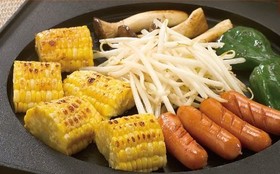 ウインナーととうもろこしのバーベキュー
