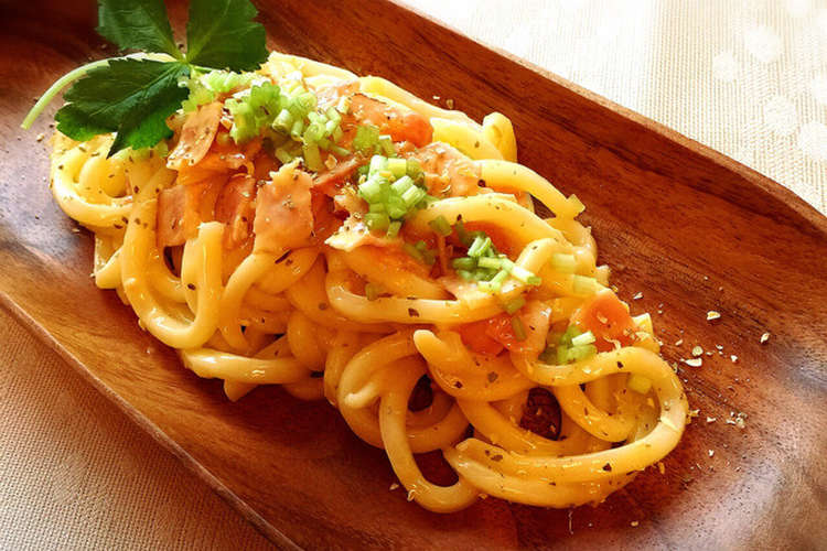 和風カルボナーラうどん レシピ 作り方 By 自由が丘ママ なおみ クックパッド 簡単おいしいみんなのレシピが355万品