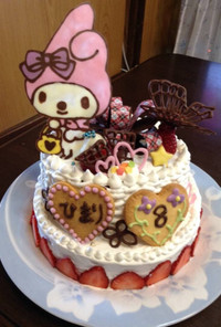 マイメロちゃんのお誕生日ケーキ