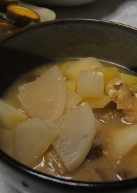 【低脂質】根菜たっぷり味噌汁