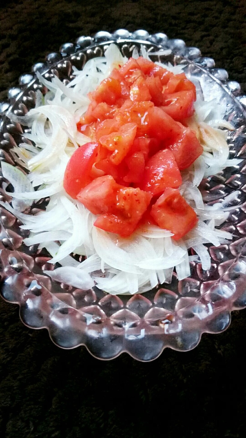 簡単❢✡ ピリ辛 トマト サラダ ✡の画像