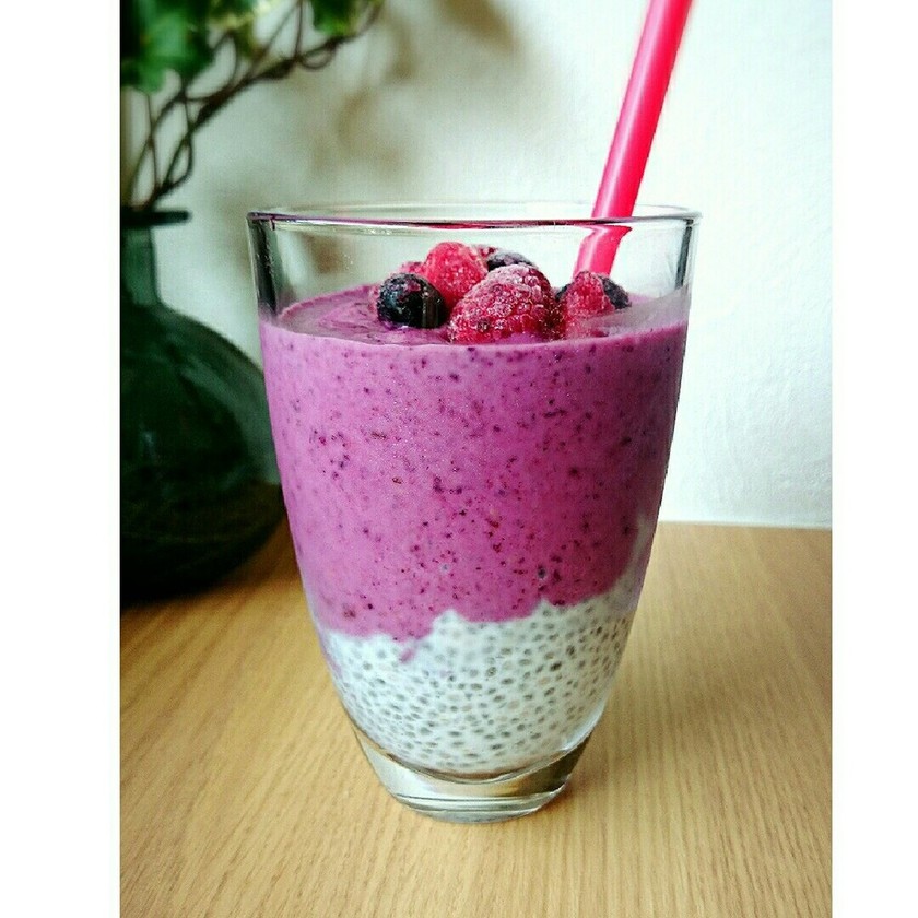 ベリーとクリームのスムージーのレシピ