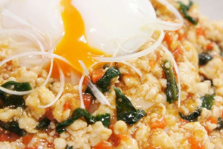 ヘルシー 鶏むねひき肉のピリ辛稲庭うどん レシピ 作り方 By レイのお料理 クックパッド 簡単おいしいみんなのレシピが352万品