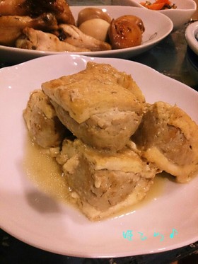 チーズの風味が楽しい♪厚揚げの味噌チーズ