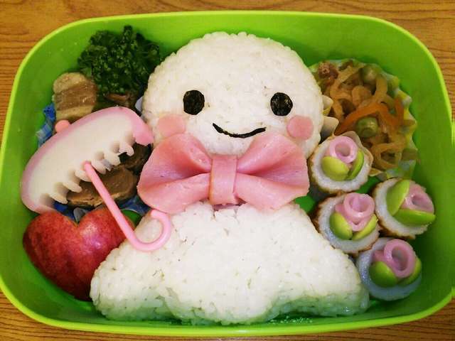 梅雨のキャラ弁 てるてる坊主 レシピ 作り方 By ラッパ隊