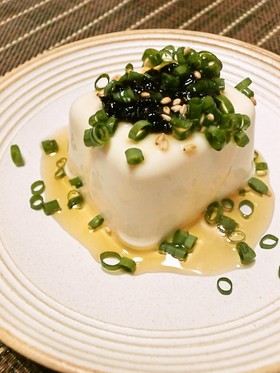 海苔の佃煮冷や奴