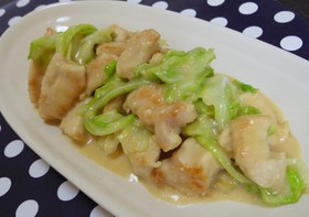 味噌マヨ♪鶏肉×キャベツ♡炒め