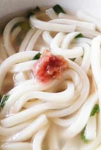 白湯梅しそうどん