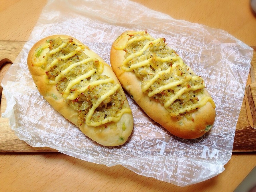 枝豆とジャコのおつまみパンの画像