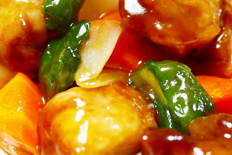 夏 酢豚風 豚こまと野菜の甘酢あんかけ レシピ 作り方 By ほっこり の クックパッド