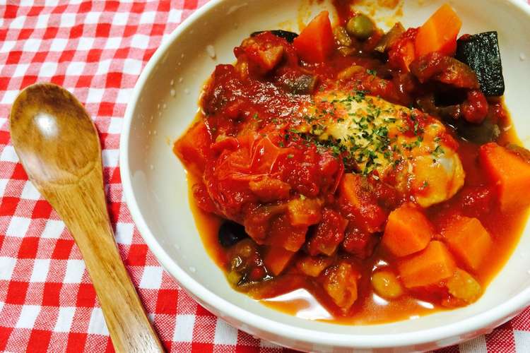 ダイエット中にも 鶏肉と野菜のトマト煮 レシピ 作り方 By Manon クックパッド 簡単おいしいみんなのレシピが352万品