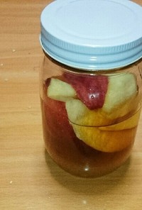 中ザラメでりんご酢の作り方