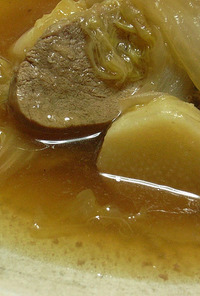 豚ヒレ肉と山芋、白菜のトロトロスープ