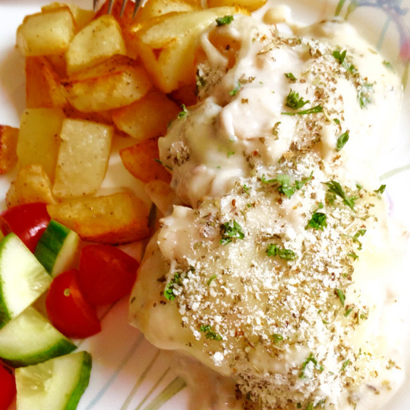 パルメザンチーズをまぶしたティラピアの切り身のレシピ