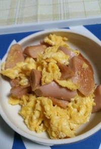 ソーセージの卵炒め  中華風