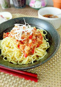 あるもので✩夏野菜ジャージャー麺