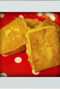 ■簡単朝昼■高野豆腐フレンチトースト減量