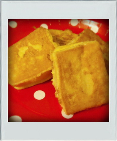■簡単朝昼■高野豆腐フレンチトースト減量の写真