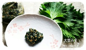 大葉みそ ~ 大葉味噌で大量消費 ~