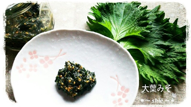 大葉みそ 大葉味噌で大量消費 レシピ 作り方 By Shiyo クックパッド 簡単おいしいみんなのレシピが356万品