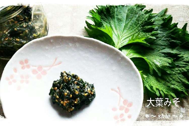 大葉みそ 大葉味噌で大量消費 レシピ 作り方 By Shiyo クックパッド 簡単おいしいみんなのレシピが356万品