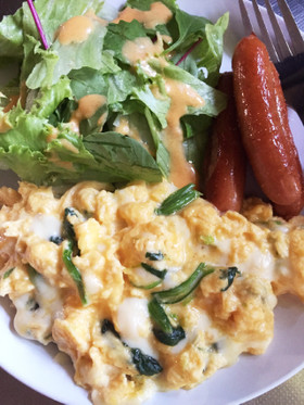 糖質制限中でも★朝食トロトロチーズエッグ