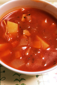 野菜たっぷり・濃厚トマトスープ