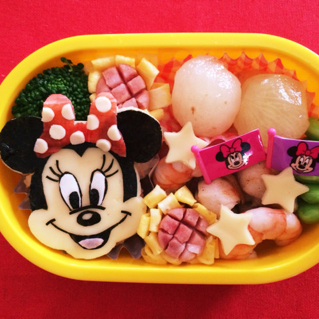 ミニーちゃんお弁当 レシピ 作り方 By Junamama クックパッド 簡単おいしいみんなのレシピが355万品
