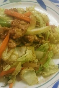 カレー味 豚と野菜の炒め物