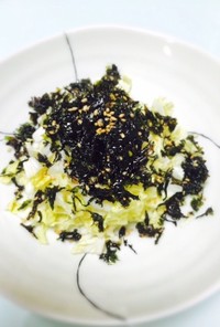 便秘に効く! 白菜と韓国海苔のサラダ