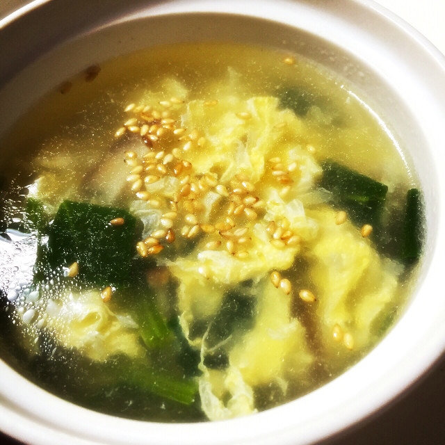 ほうれん草と椎茸の玉子スープ レシピ 作り方 By Pepnom クックパッド