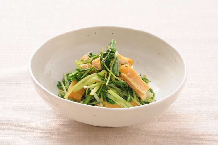 京みず菜と油揚げのたいたん レシピ 作り方 By 京都府 クックパッド 簡単おいしいみんなのレシピが355万品