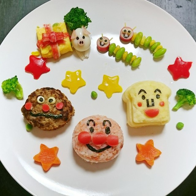 1歳お誕生日プレート アンパンマン レシピ 作り方 By Ak332 クックパッド 簡単おいしいみんなのレシピが360万品