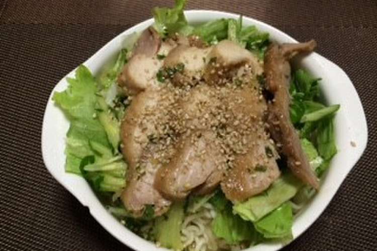 鶏の照り焼き冷やしラーメン レシピ 作り方 By ばんちゃんママ クックパッド