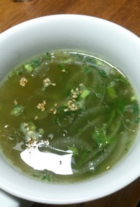ホエイ活用☆モロヘイヤの健康スープ