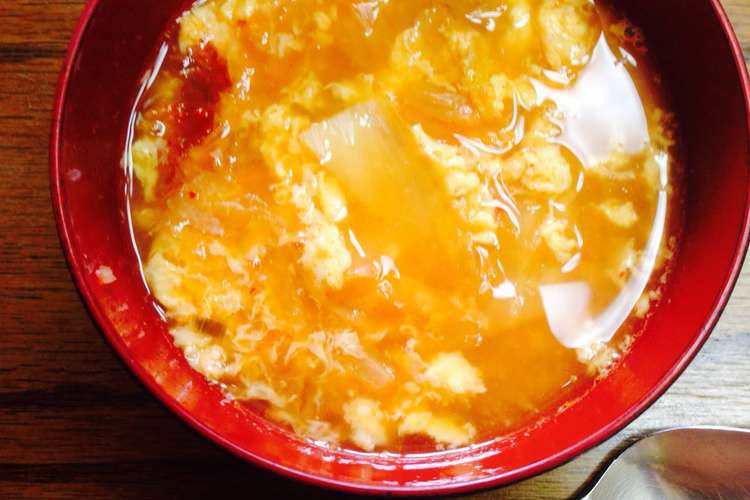 酸っぱキムチ消費 簡単キムチスープ レシピ 作り方 By やまたお クックパッド 簡単おいしいみんなのレシピが352万品