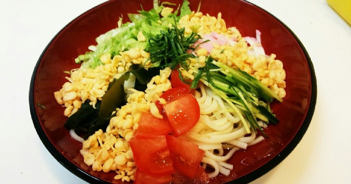 夏にツルッ 簡単 冷やしたぬきうどん レシピ 作り方 By さとたん クックパッド 簡単おいしいみんなのレシピが355万品