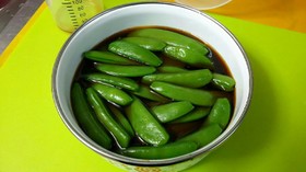 手抜き♪スナップえんどうのおひたし