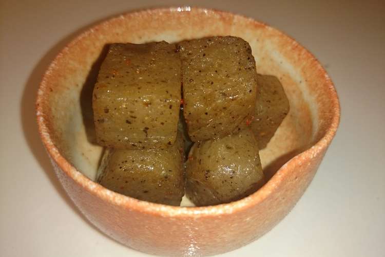 めんつゆでピリ辛コロコロ雷こんにゃく レシピ 作り方 By こぶへいぱぱ クックパッド 簡単おいしいみんなのレシピが355万品