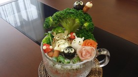 デコカップ寿司☆トトロ☆