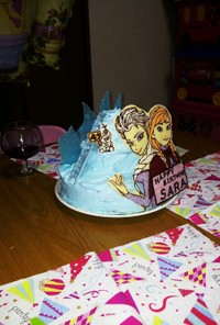 エルサのお城ケーキ♪