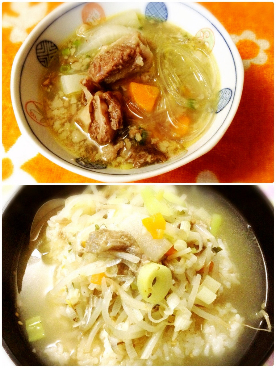 牛すじの韓国風スープ(コムタン風？)の画像