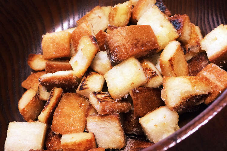 簡単 食パンの耳で揚げない揚げパン レシピ 作り方 By Midori翠 クックパッド 簡単おいしいみんなのレシピが351万品