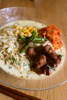 ピリ辛!夏の冷やし豆乳坦々麺