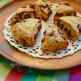 バナナ消費に❤チョコバナナスコーン