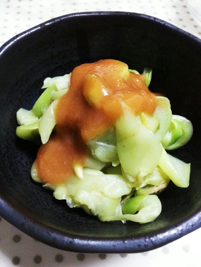 根芋の柚子酢味噌和えの写真