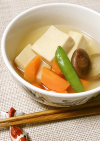 高野豆腐と野菜の塩煮