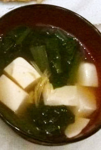 【福知山版】豆腐と小松菜のお吸い物