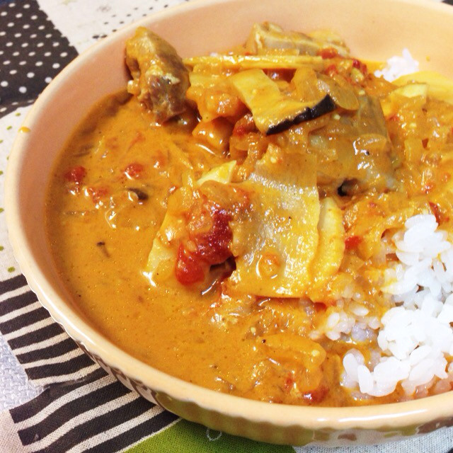 ココナッツミルクシュリンプカレーのレシピ