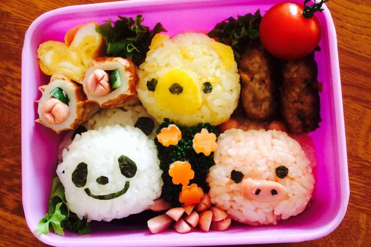 簡単 キャラ弁 動物園 レシピ 作り方 By マリー クックパッド